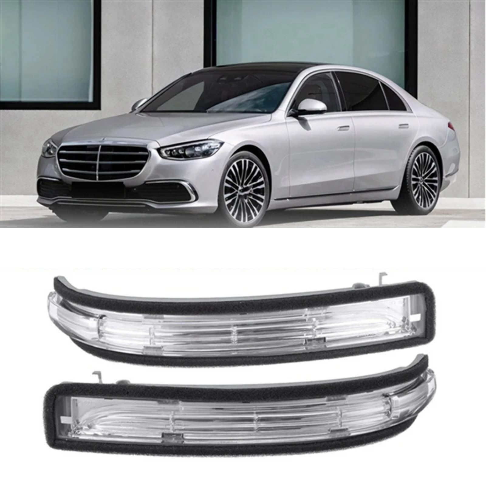 Clignotants LED Dynamiques Séquentiels Pour Miroirs Mercedes A W169 & B W245 (2008-2012) – Effet Défilement Sportif Jaune