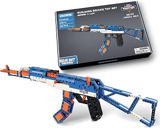 Bestoyz AK-47 Rifle Model Guns Building Blocks Toy Set, DIY Assemble Building Bricks Construction Toys, Educational Technical Engineering Building Kit, Gifts for Kids Teens Boys Aged 8 9 10 11 12+