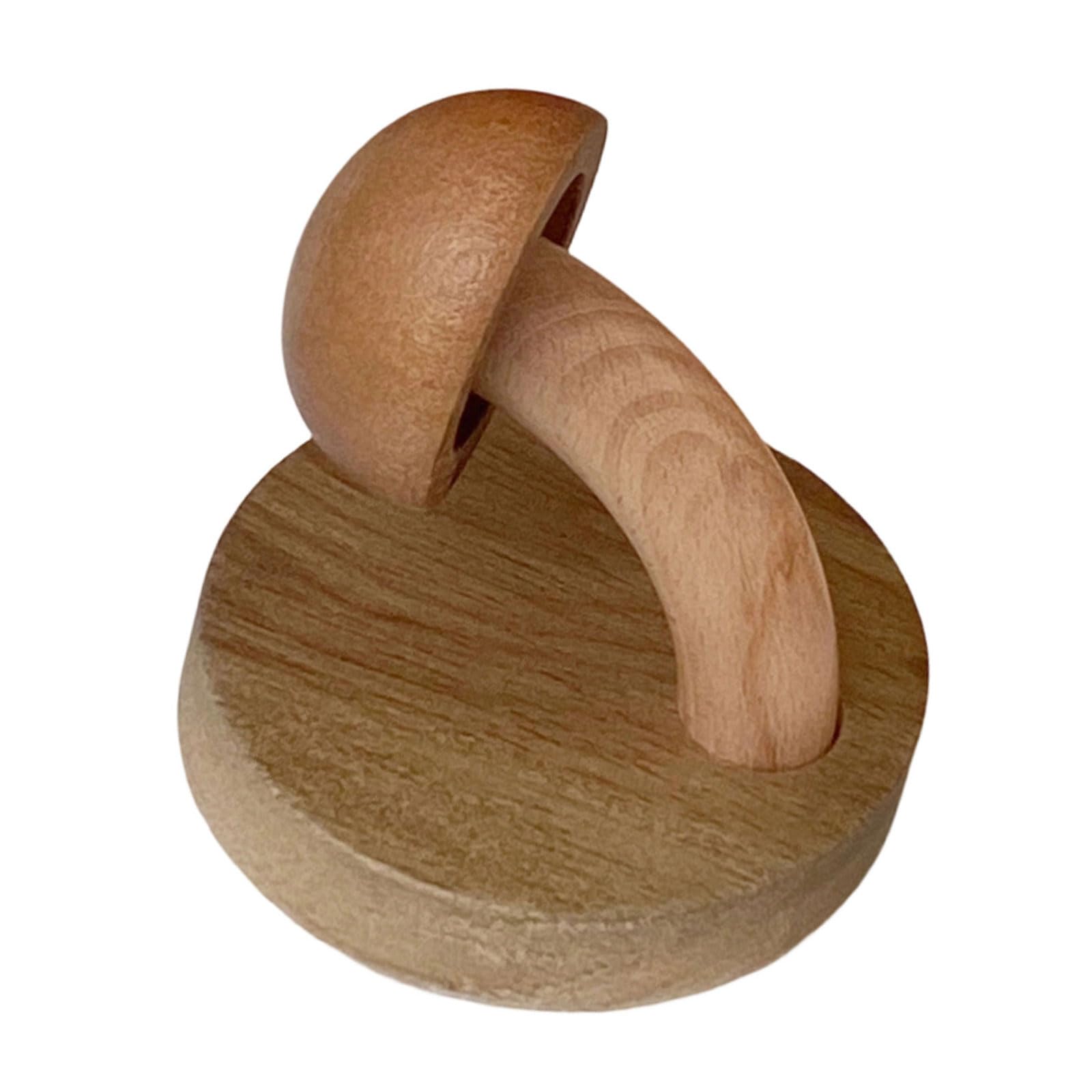 WAGHAVEN Sturdy Wooden Mushroom Hook with Adhesive for Damage Release Installation in Entryway Kids Room or Bathroom Lovely Mushroom Decors Hanger