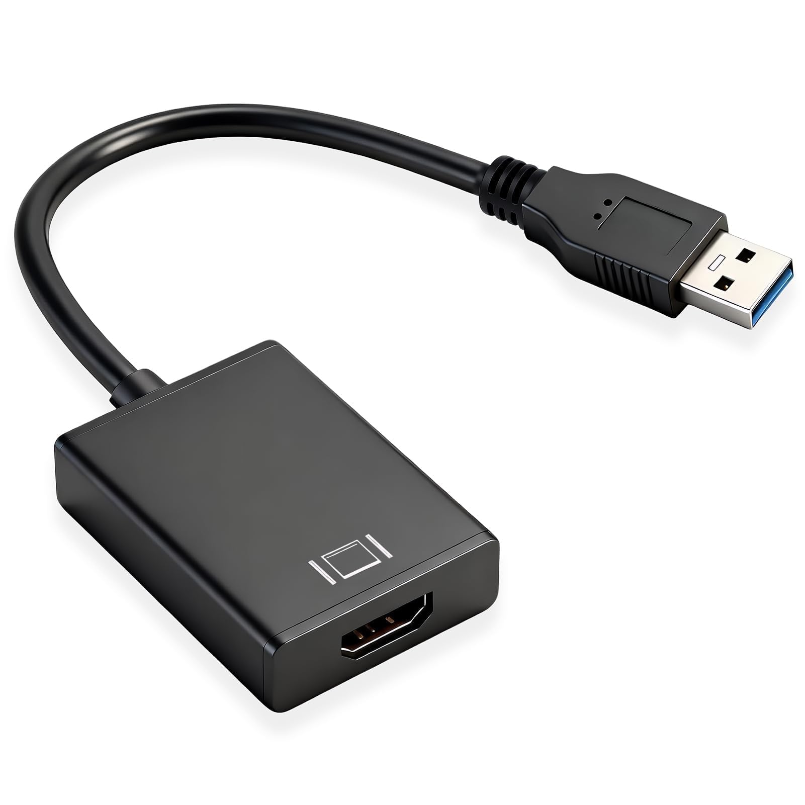Adaptador USB a HDMI 1080P USB 3.0/2.0 Convertidor de Vídeo y Audio Alta Definición | USB a HDMI Cable para Monitor TV Proyector, Tarjeta Gráfica Externa Compatible con Windows 11 10 8 7 — view 7