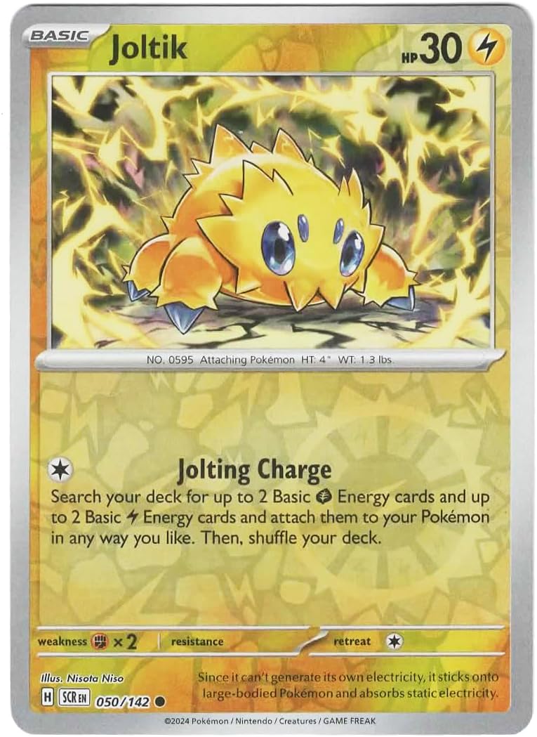 Pokemon - Joltik 050/142 - Stellar Crown Reverse Foil – Single Card