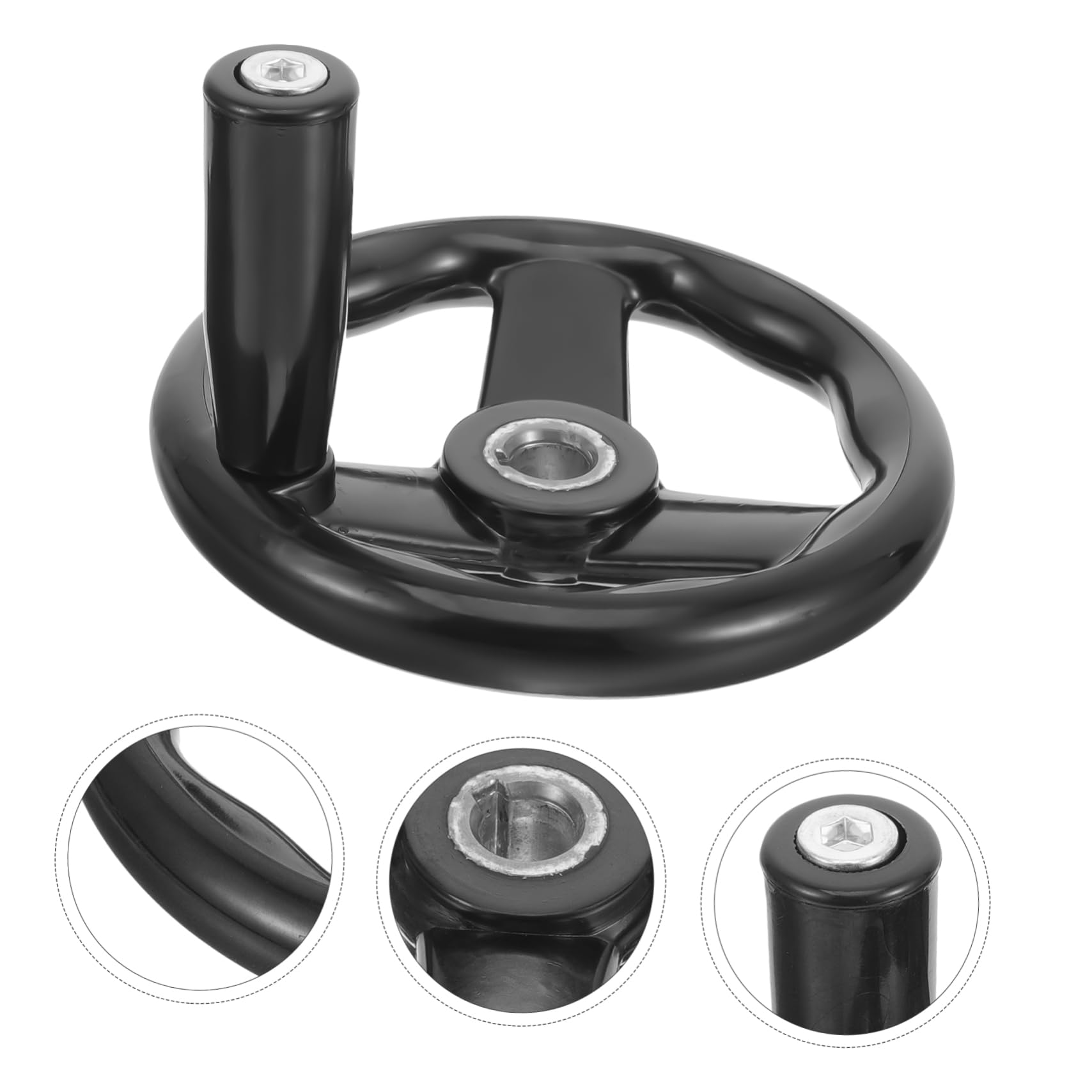 SOLUSTRE Modern Design Bakelite Handwheel Anti-Slip Lathe Handwheel Machine Tool Handle