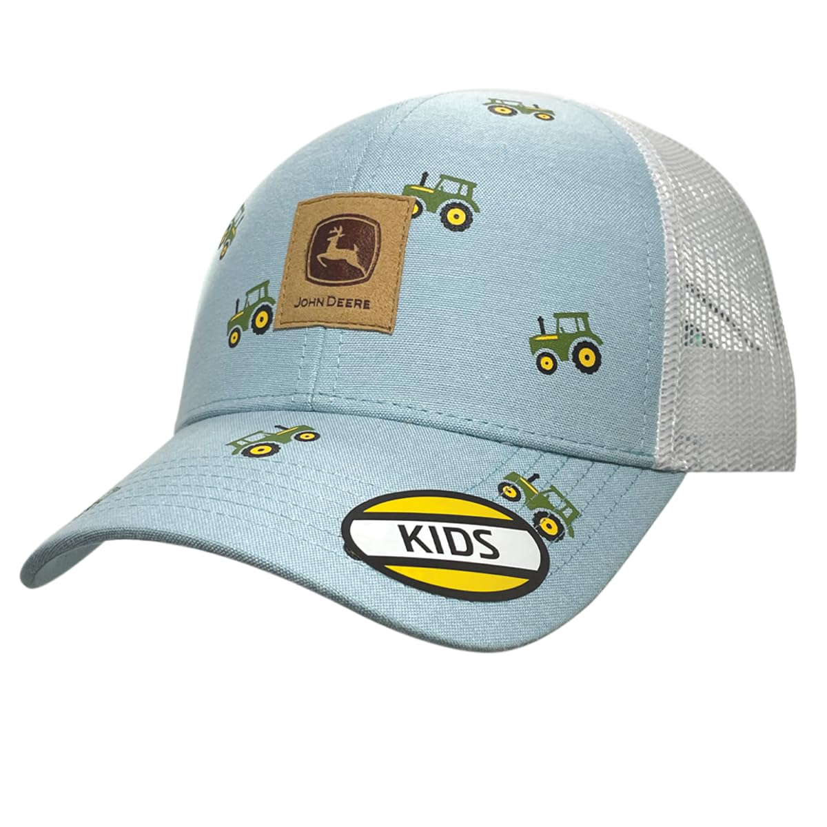 John Deere Kids Tractor Print Logo Hat-Baby Blue