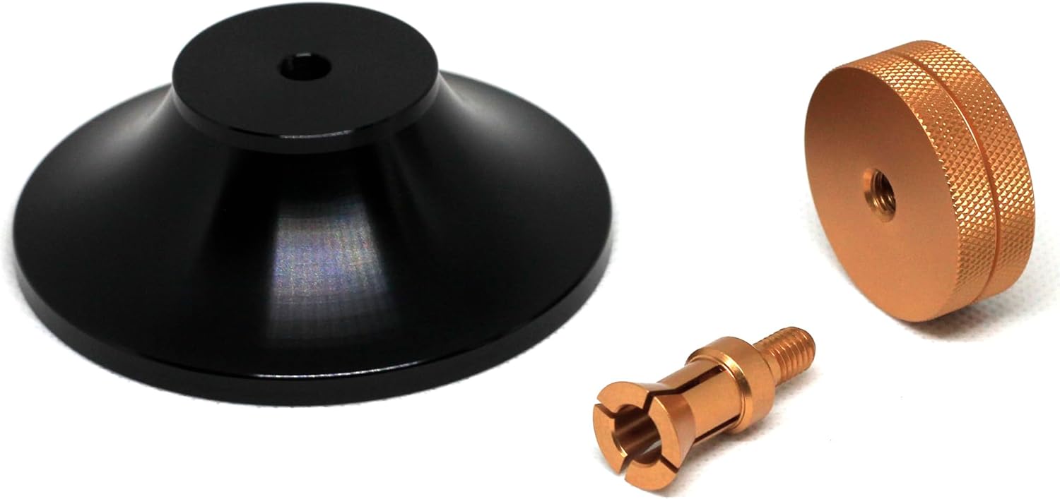 Record Weight Stabilizer, Aluminum 6oz Vinyl Clamp Record Puck LP Weight 3inx1.5in Turntable Weight Disc Stabilizer for LP Phono Vinyl Record Players (RS7637)