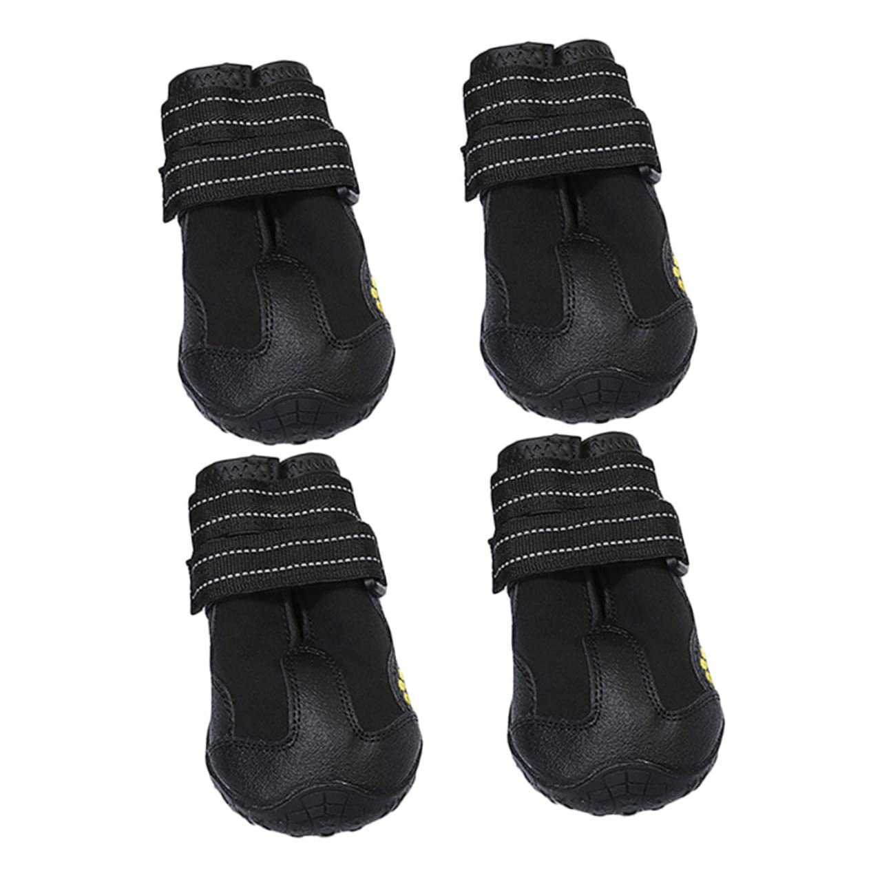Balacoo 4Pcs Non Slip Dog Boots Wear Resistant Pet Shoes for Comfortable Paw Protection Stylish Easy to Wear for Outdoor Adventures