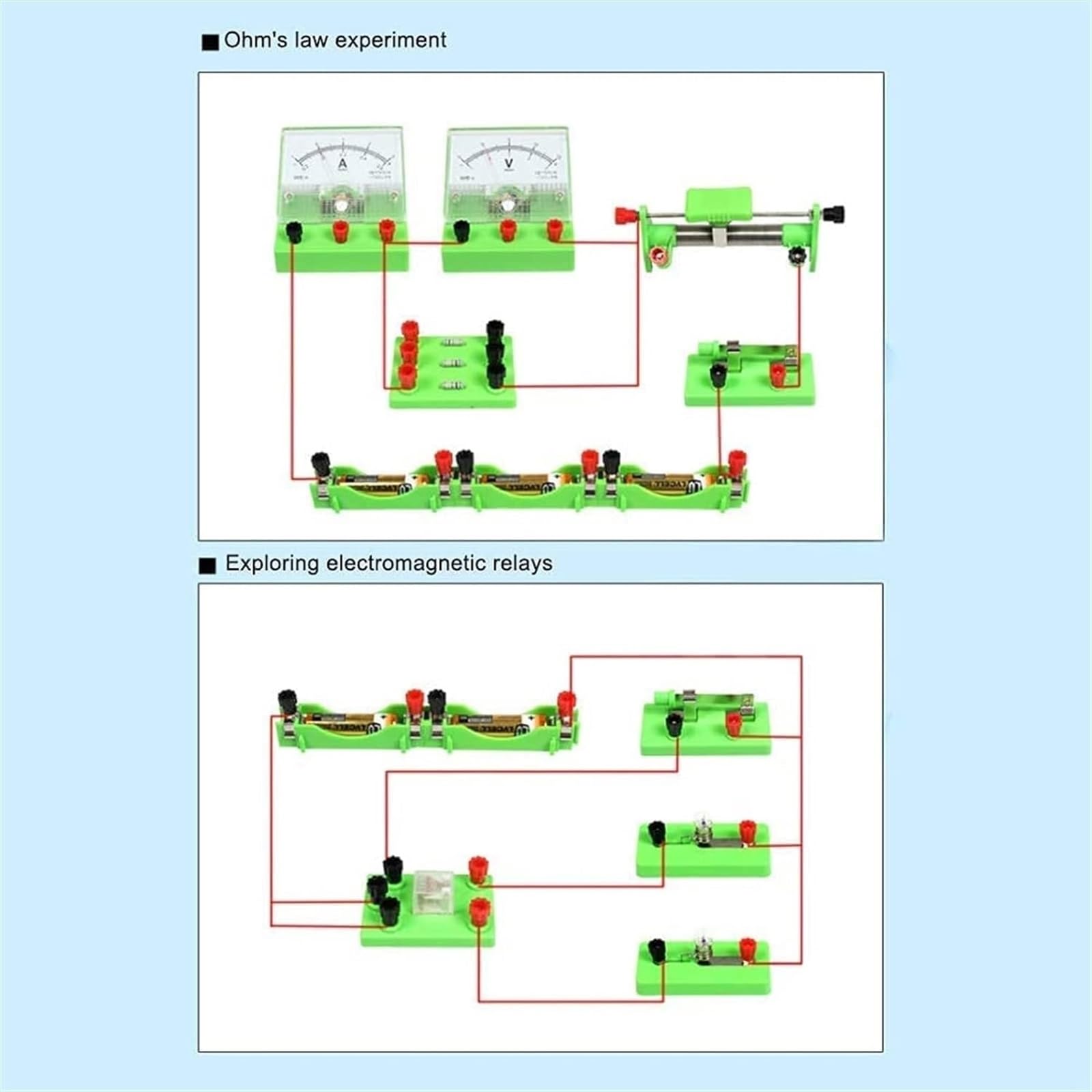 Vollständiger Satz Elektrischer Schaltungsphysik-Experimentierkits, Standardversion Elektromagnetismus-Lehr- Und Forschungsgerät