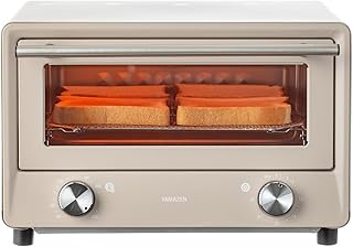 [山善] トースター オーブントースター トースト 4枚焼き 18段階温度調節 タイマー機能 1300W 「分解できてお手入れラクラク」 Open Toaster オープン メッシュ焼き網 受け皿付き グレージュ YTU-DC130(CB)