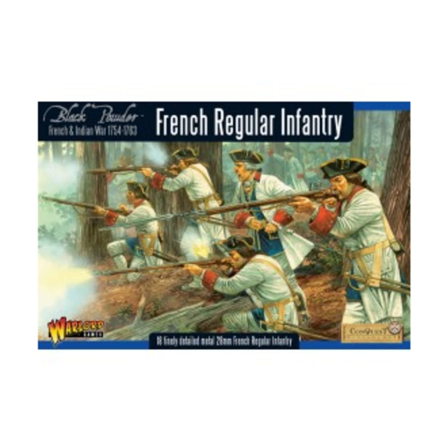 Blackpowder White Warlord Games, French Regular Infantry, Black Powder Wargaming Miniatures