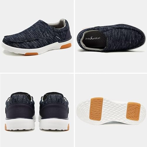 Miniatura 2 de OrthoComfoot Zapatos ortopédicos cómodos para caminar, zapatos casuales con soporte de arco para fascitis plantar, mocasines ortopédicos