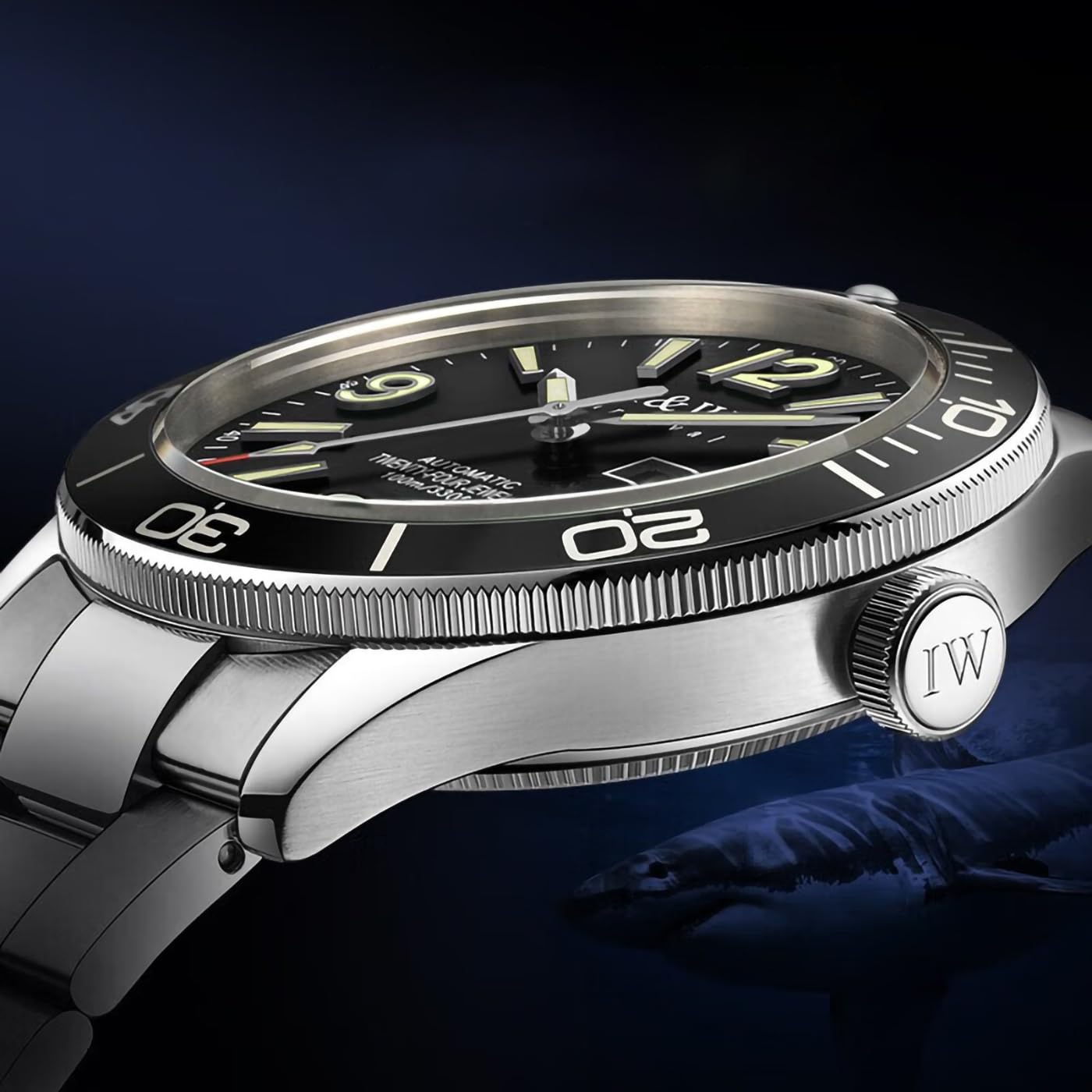 TEINTOP I&W Automatik Uhr zum Tauchen Herren 30bar wasserdichte Uhren Japanische Bewegung Armbanduhren
