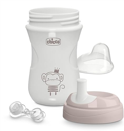 Miniatura 5 de Chicco Vaso Entrenador Deportivo con Boquilla Semifirme, Resistente a Mordeduras y Tapa sin Derrames, 9 onzas. Apto para Lavavajillas