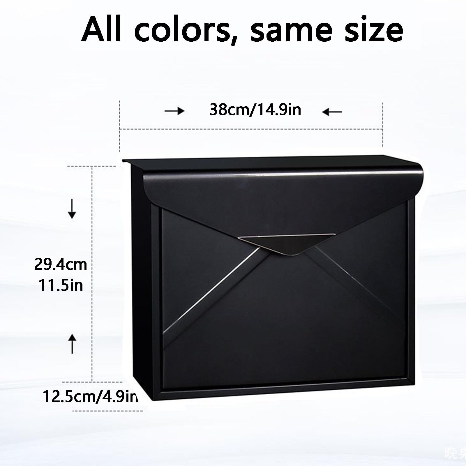 Buzón Grande de Pared para Exteriores con Tapa, Bandeja de Entrada metálica con Cerradura, Ideal para Espacios reducidos, Ideal para viviendas particulares, comunidades y escuelas.