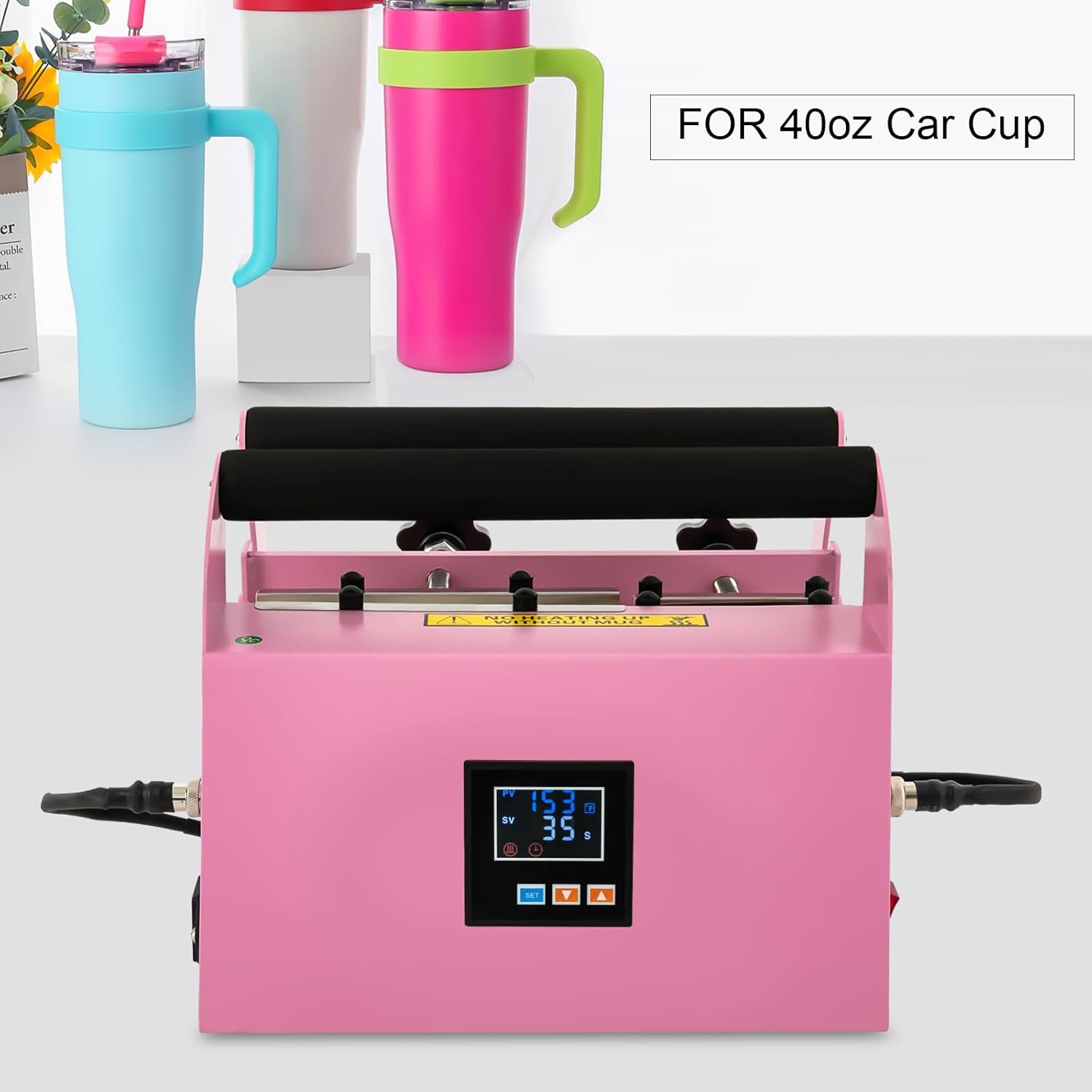 JAYGOVAN Tumbler Heat Press Machine front view with display