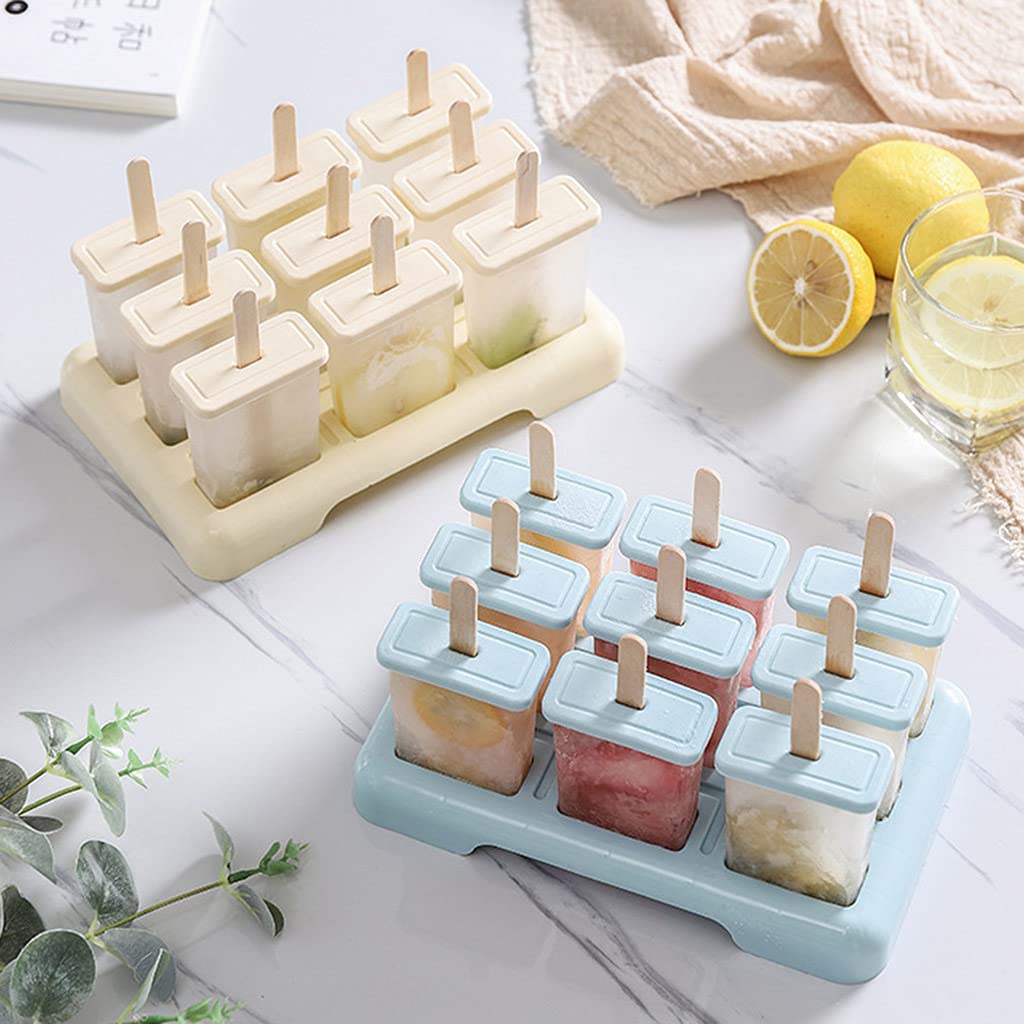 Moldes para polos， Bandejas for paletas con protección antigoteo for paletas caseras. Fácil liberación. Diversión con niños.