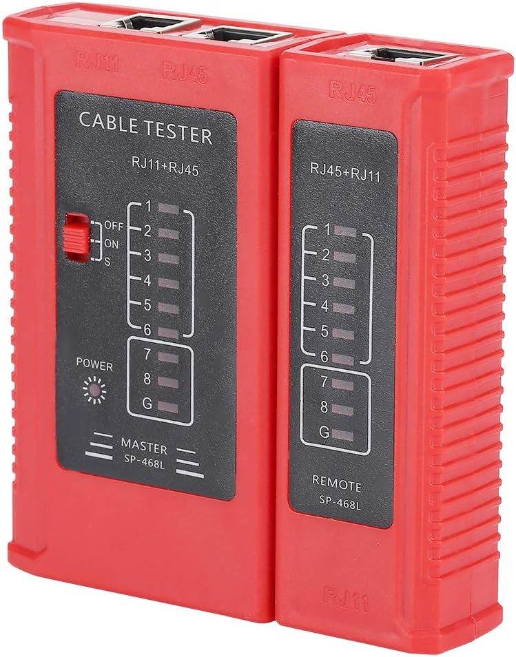 Wire Testing Tool, Lan Network Tester, Detachable Lightweight for Home Use Outdoor