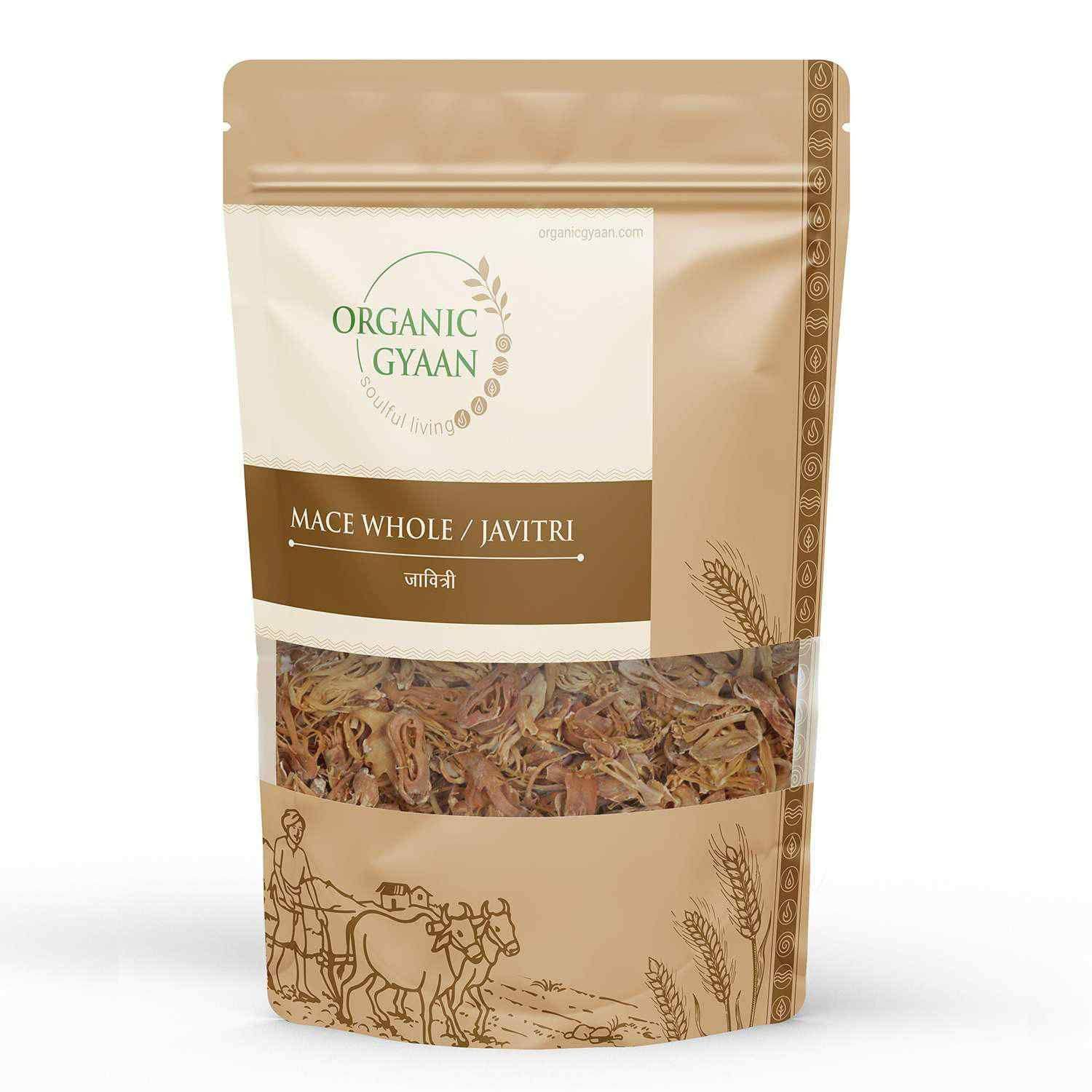 Organic Gyaan Mace Whole (Javitri) 20g Pack of 2