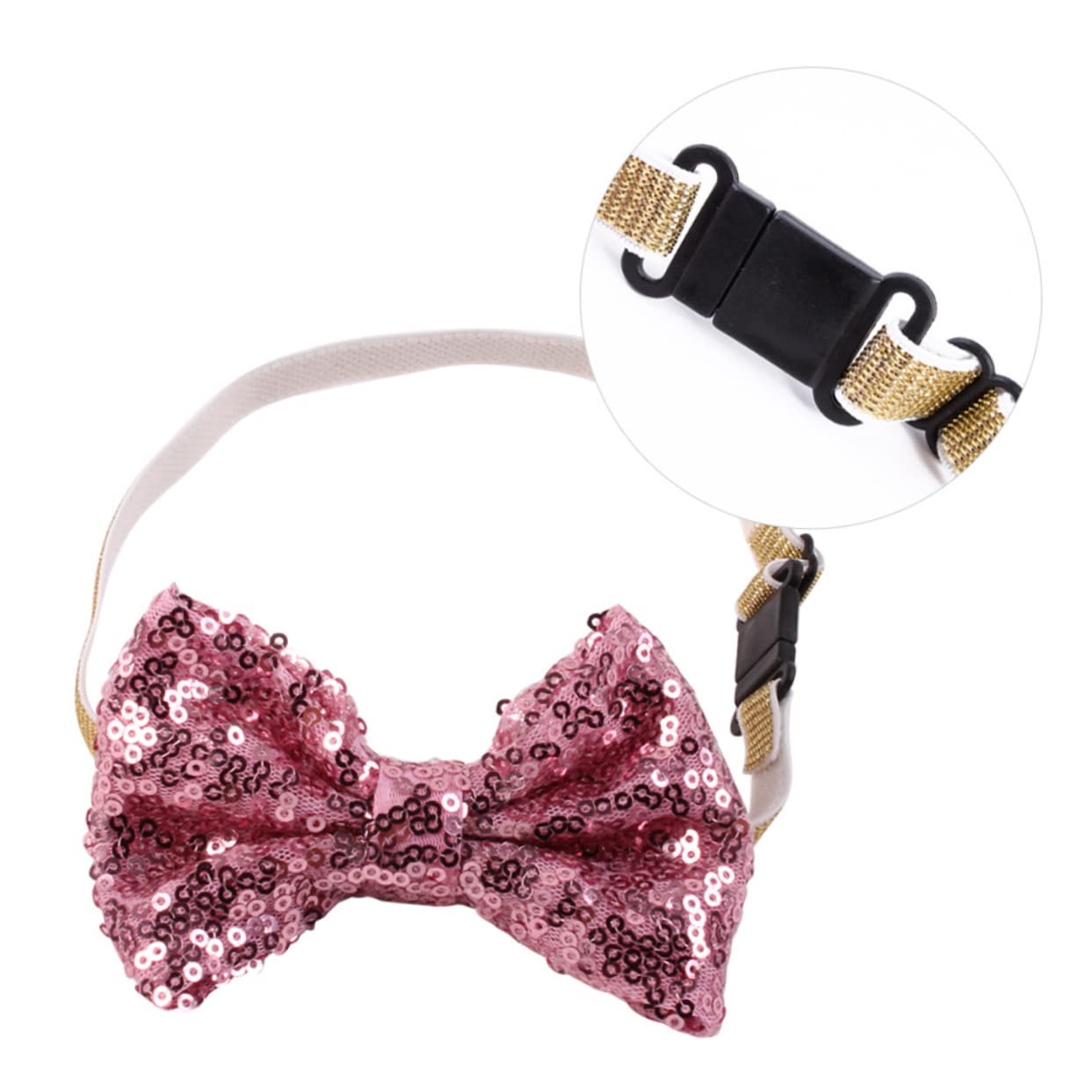 BESPORTBLE 12pezzi Costumi Per Cani Abbigliamento Per Animali Domestici Con Vestito Cravatta e Copricapo Per Feste e Occasioni Speciali Rosa