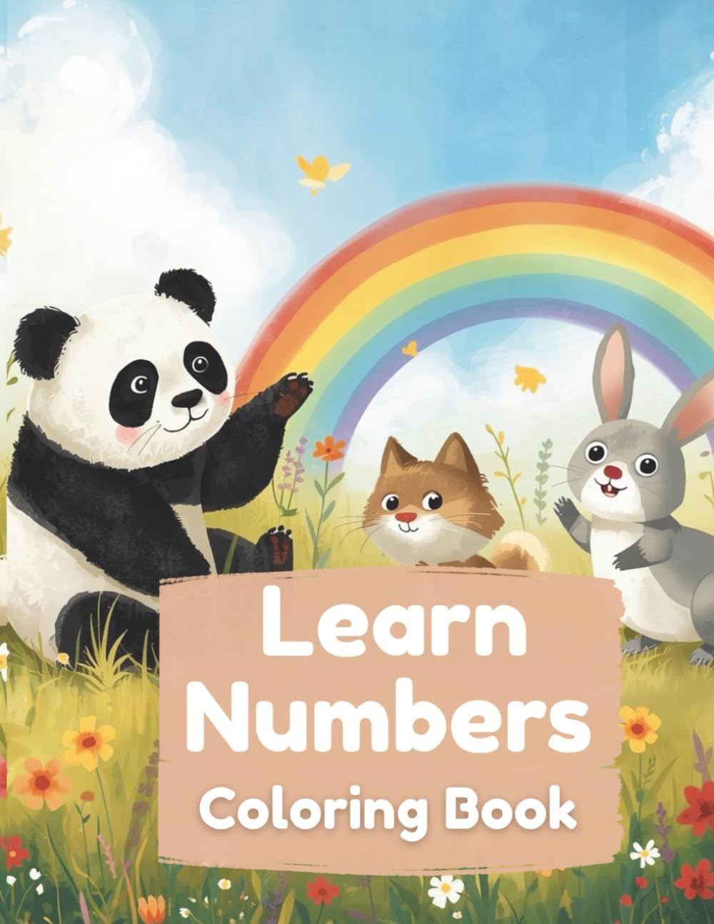 Learn Numbers Coloring Book for Kids Ages 3-5: 20 Fun Animal Coloring Pages for Toddlers and Preschoolers