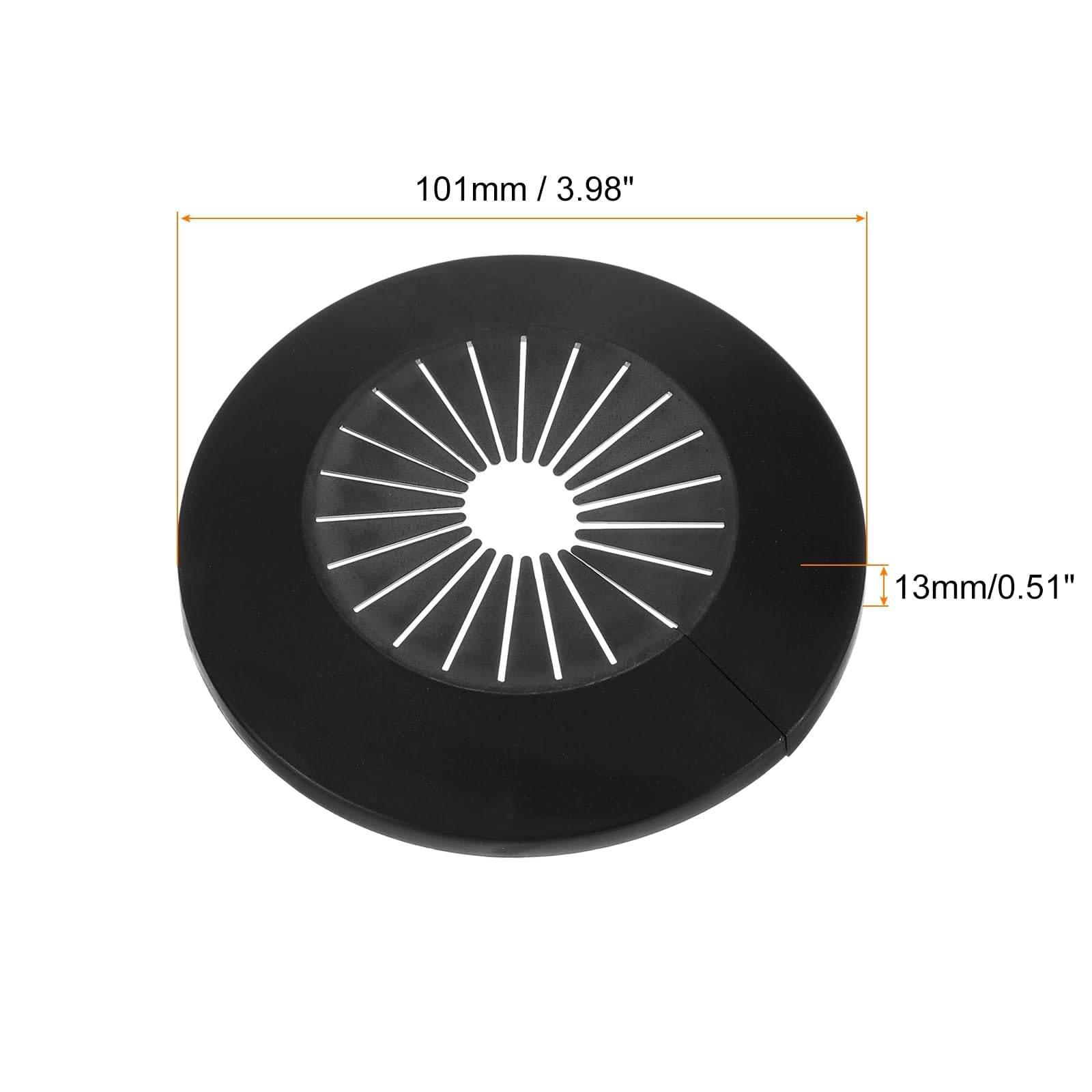 TOP-VIGOR 2pcs 30mm-55mm Pipe Cover Decoration, PP Plastic Escutcheon Pipe Collar for Water Pipe Drain Line - Image 2