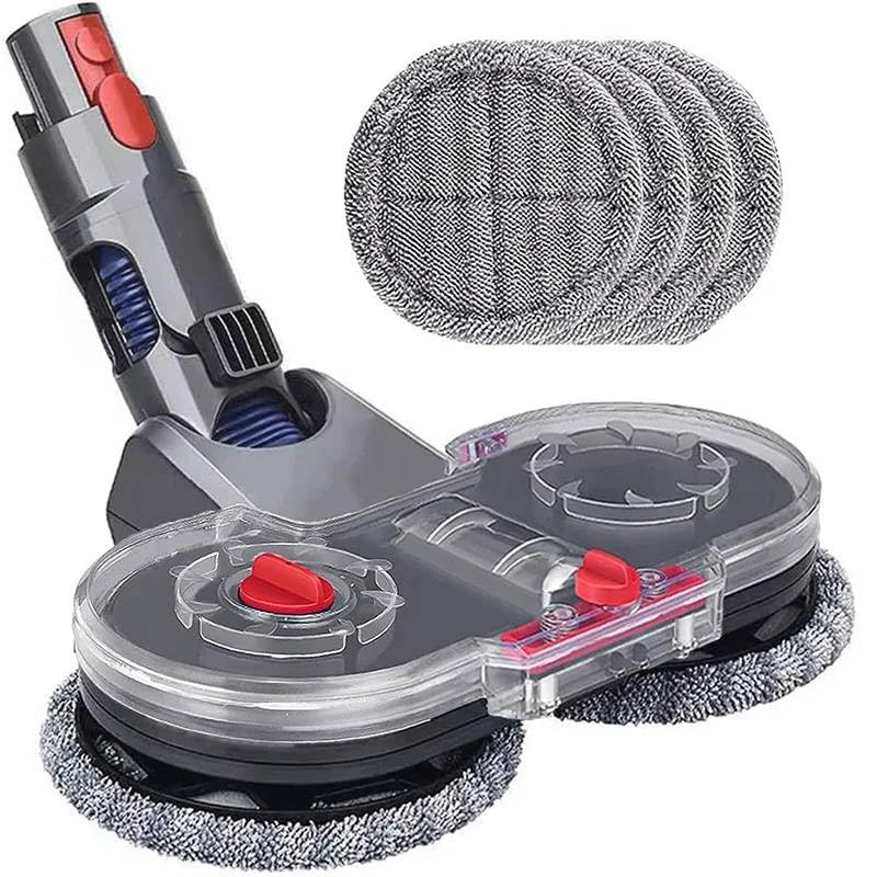 Image of Mann Mart‚Electric Spin Mop Head for Dyson V7-V15 Cordless Vacuums - Wet & Dry Cleaning for Hardwood, Tile & More