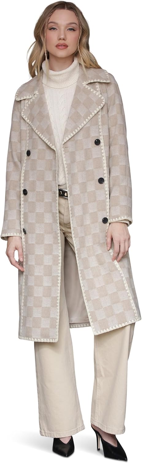 Avec Les Filles womens Blanket Stitch Coat - Image 5