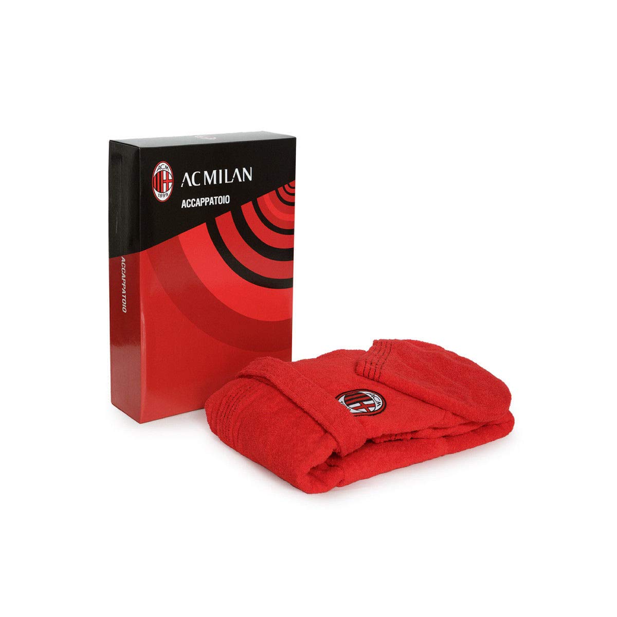 A.C. Milan Accappatoio in Spugna Bambino/Ragazzo Ufficiale T539 8-10 Anni