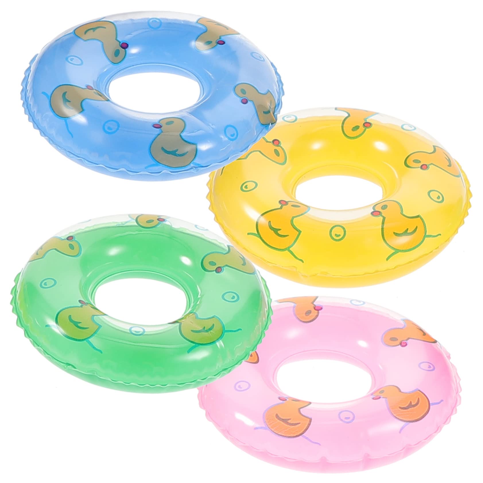 SUPVOX Inflatable Swimming Ring Set 12 Mini Cartoon Swim Toys for Boys and Girls Pool Fun