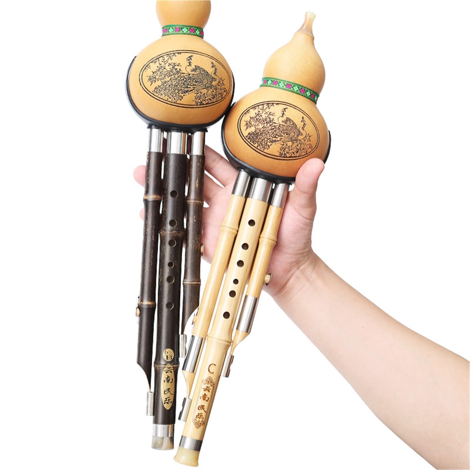 Hulusi Handgefertigtes Professionelles Hulusi Instrument In C Tonart B(Type 4)