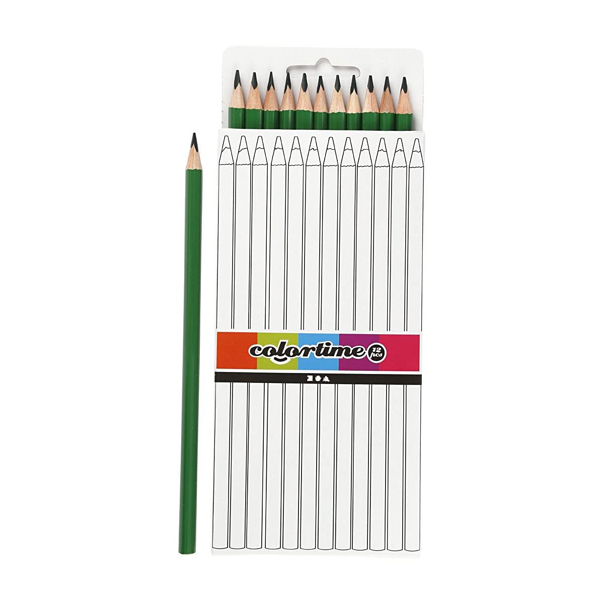 Colortime Green Colouring Pencils