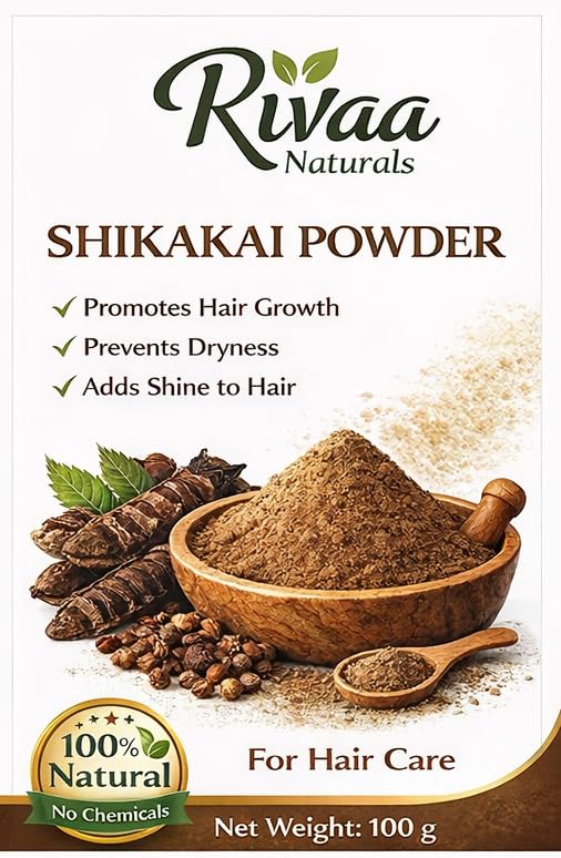 Rivaa Naturals Shikakai Powder for Hair Care, 100% Natural, Promotes Hair Growth, Prevents Dryness, Adds Shine, 100 g-picture-26