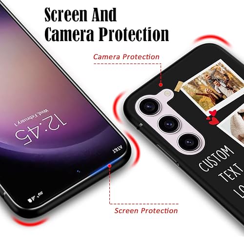 Miniatura 6 de Funda de teléfono personalizada para Samsung Galaxy S23 con nombre de collage de múltiples imágenes, fundas personalizadas personalizadas para