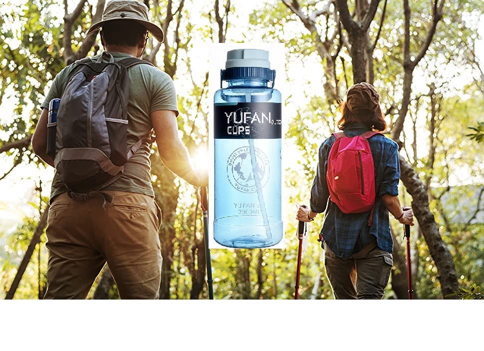 Image of Crevizon Plastic 3 Litre Motivational Sports Water Bottle Leakproof Drinking Bottle With Handle For Fitness BPA Free, Flip Cap, Ideal For Gym -Multi Color