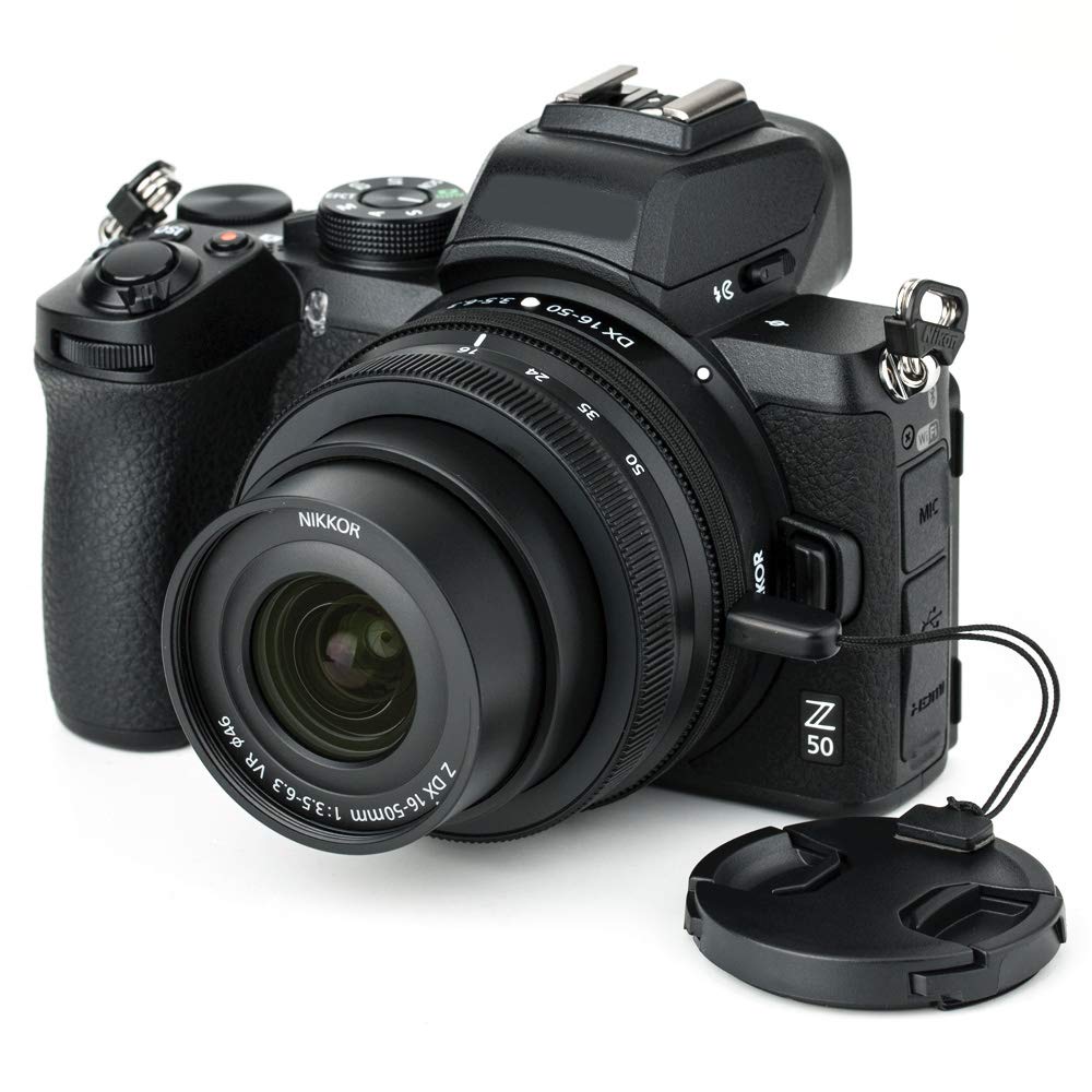 Amazon.com : 2-Pack 46mm Front Lens Cap Cover with Deluxe Cap