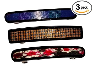 New Arihant Traders Hair Back Clips for Womens - Pack of 4 ( Multicolour )