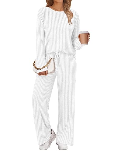 LILLUSORY Womens Lounge Sets 2 Piece Matching Pajamas Fall Fashion