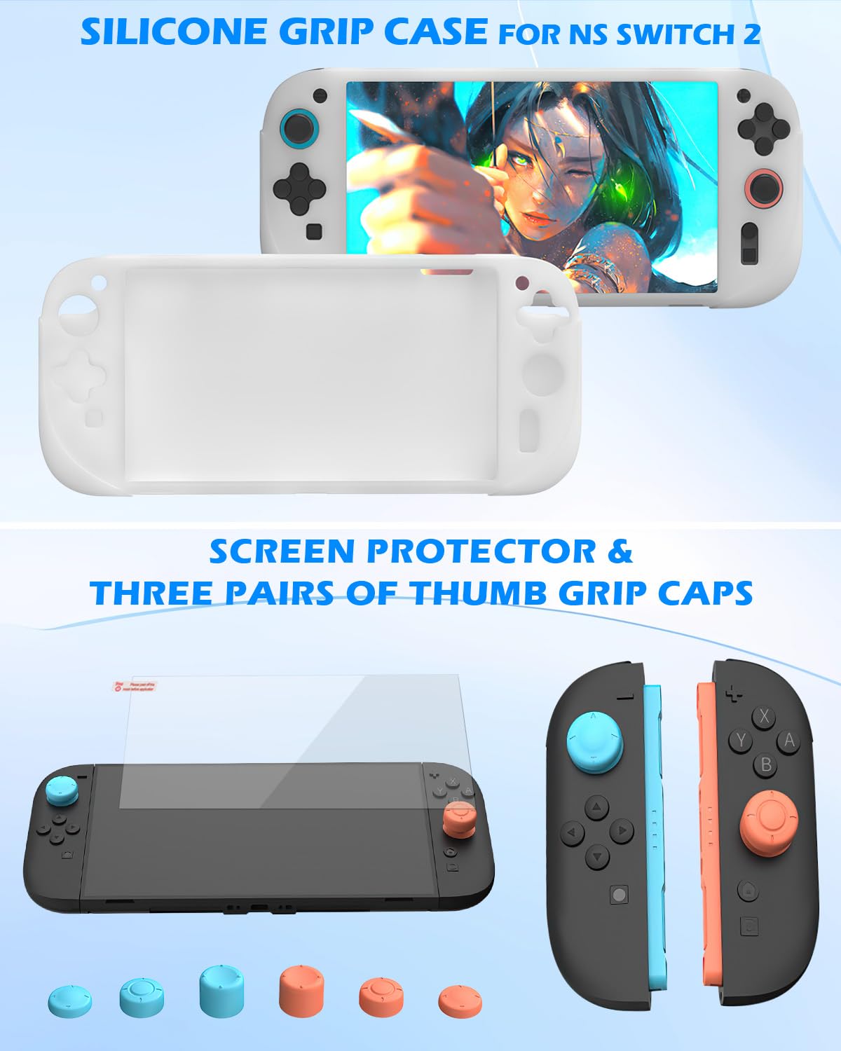 Sehawei Étui Rigide pour N Switch 2 avec 12 Emplacement pour Cartes de Jeu, Hard Carrying Case Protection pour Console JoyCon et Accessoires pour Switch 2 （2025 ）