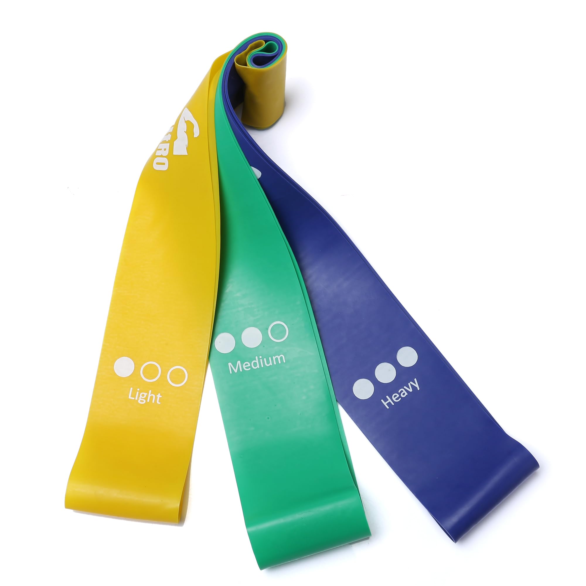 nEUtRO Resistance Mini Loop Bands (Set of 3) for Glutes, Legs, Strength Training, Home Workouts, Chair Exercise, Pilates, Booty Toning, Squats, Physiotherapy, Flexibility for Men, Women & Seniors