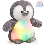 Houwsbaby 12\'\' LED Light Up Penguin Stuffed Animal Plush Toy for Kids Night Light Glowing and Huggable Soft Plush Toy Present for Kids Baby Boys Girls Birthday Festival Christmas