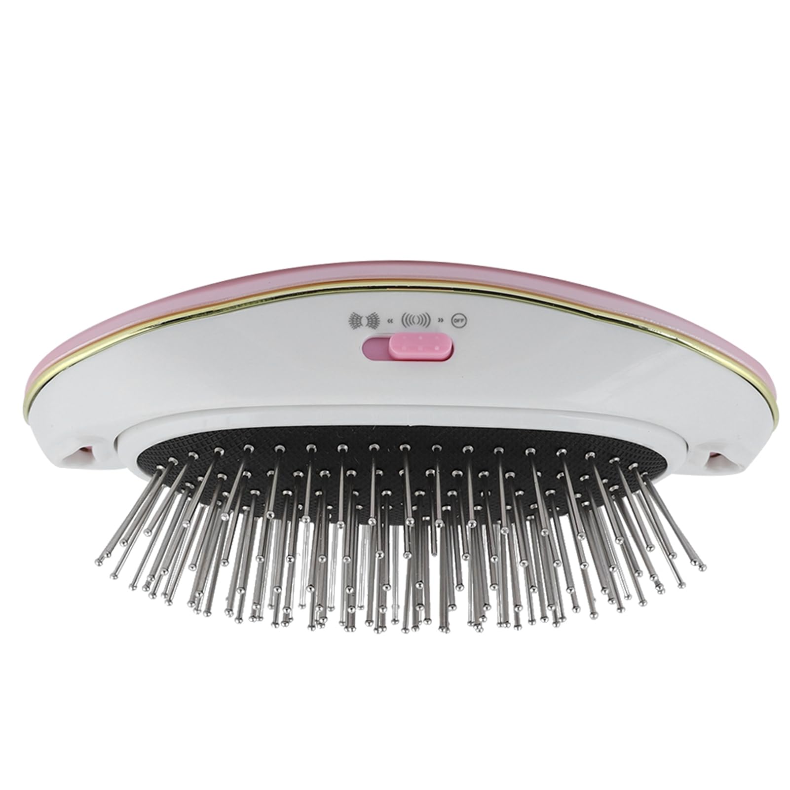 Peine de Masaje de Iones Cepillo de Masaje Antiestático de Iones Negativos Peine de Masaje Cepillo Desenredante Eléctrico Portátil para el Cuero Cabelludo Champú para Masaje de Cabeza (Rosado)