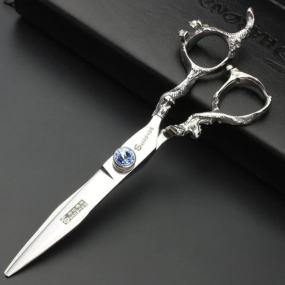 Lot de ciseaux de coupe professionnels de 15,2 cm en acier inoxydable pour coupe de cheveux, idéal pour homme et femme