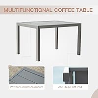 Vista 8 de Domi - Juego de 3 sillas de piscina, tumbona para exteriores con mesa auxiliar, silla reclinable ajustable de aluminio para jardín, piscina, playa