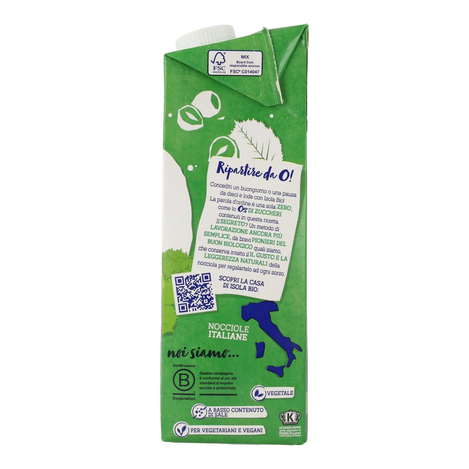 Isola Bio Bevanda Nocciola 1 L BIO Senza Glutine