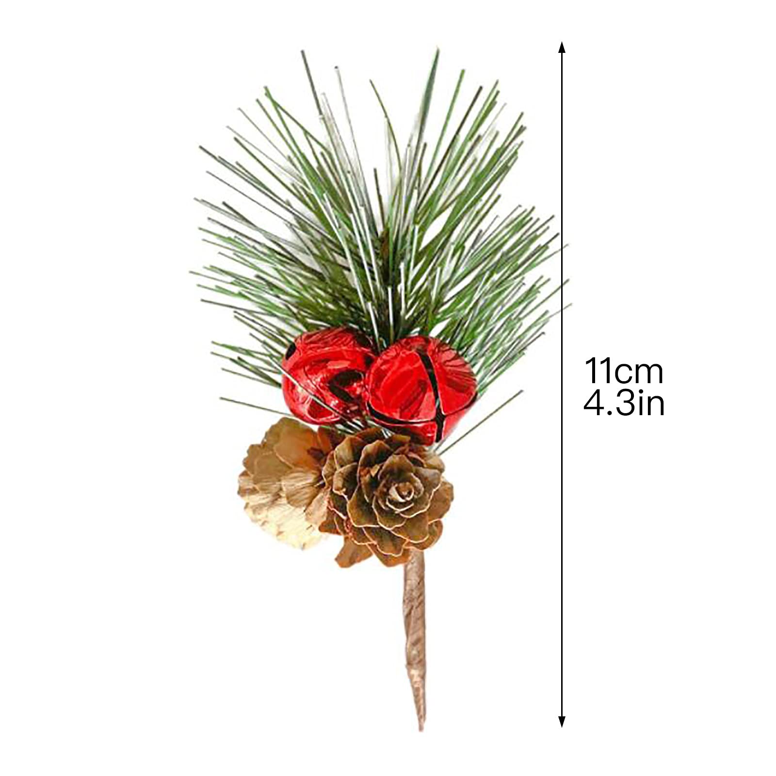 Künstliche Tannennadeln Zweige, Weihnachtskiefer, Weihnachts-Kiefernnadeln, 20 Stück, 10,9 cm, künstliche Kiefernnadeln