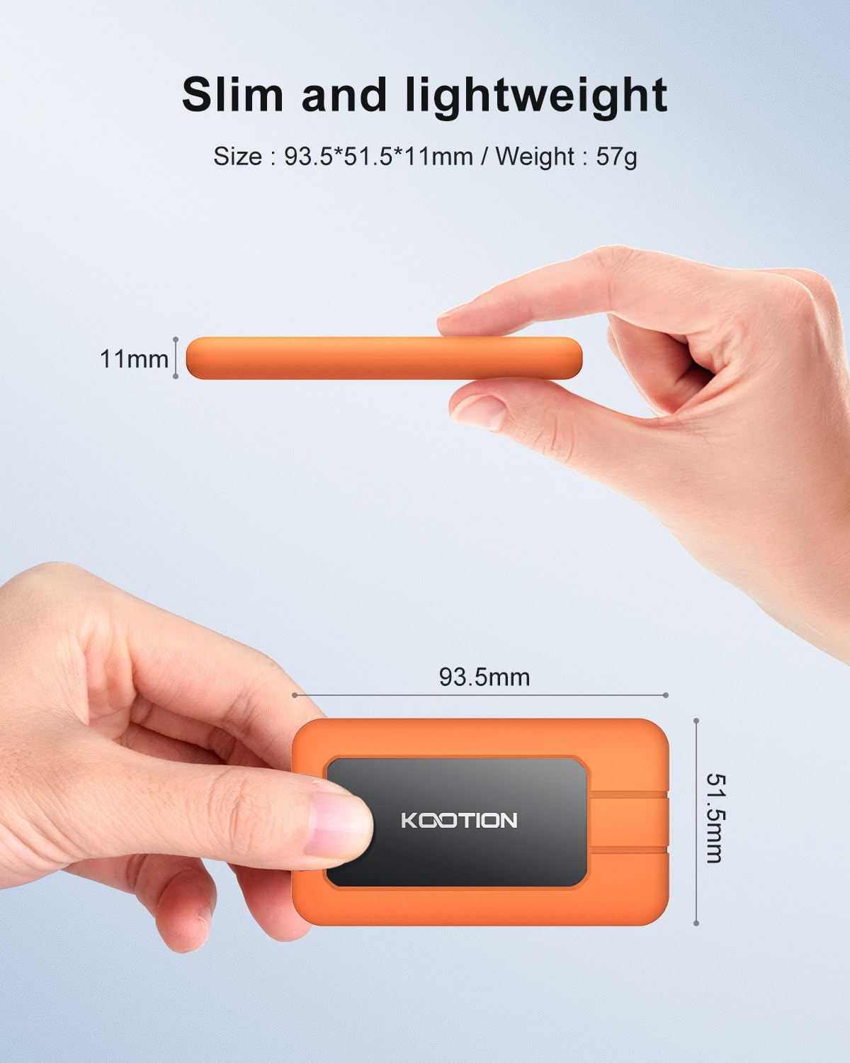 SSD portátil de 1 TB USB-C hasta 2000 MB/s USB 3.2 SSD externo USB 3.2 Gen 2x2 Unidad de estado sólido portátil con funda protectora a prueba de golpes impermeable tipo C unidad de estado 4