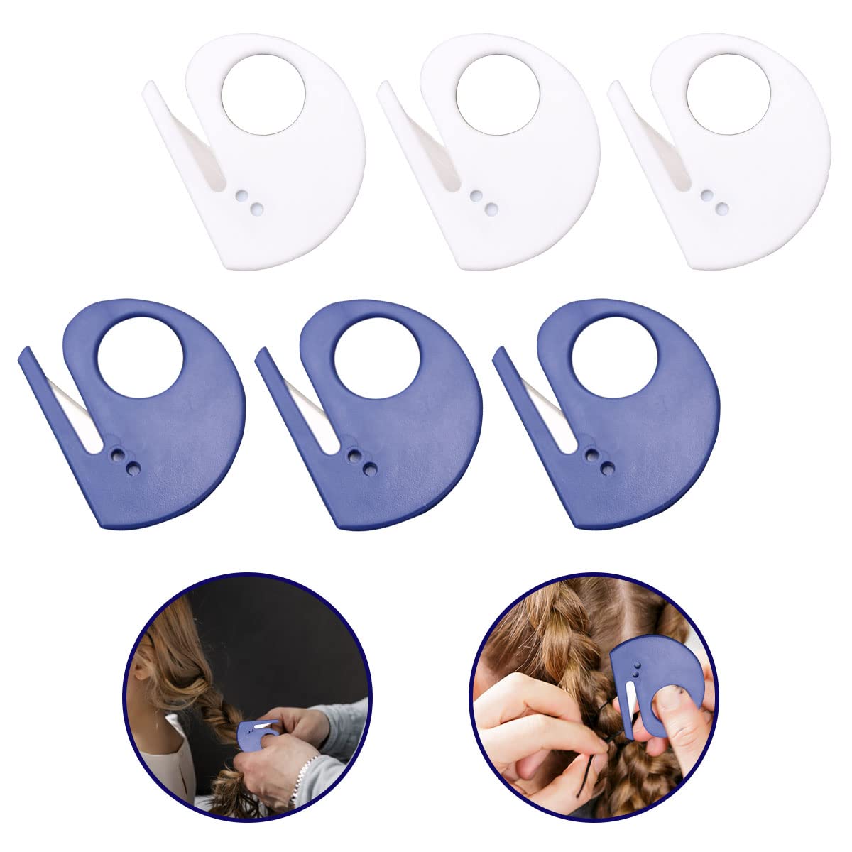 6 Pcs Elastic Hair Band Remover Pain Free Easy Removal