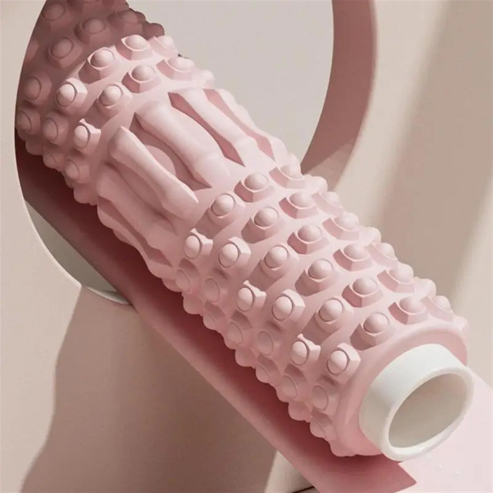 foam roller Rodillo de espuma for gimnasio, Fitness, Yoga, ejercicio espalda, rodillo masaje muscular, estiramiento, entrenamiento físico para Espalda Piernas y Yoga(White set)