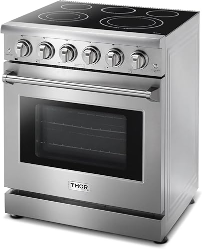 Miniatura 3 de THOR Kitchen Freestanding 30-Inch Electric Range with Convection Oven in Stainless Steel - Model HRE3001