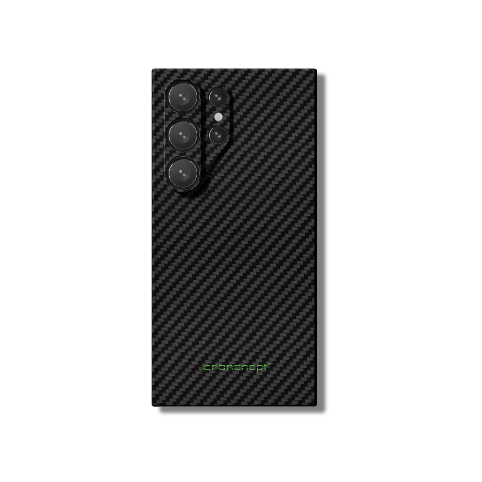 Hybrid Carbon x Aramid (Kevlar) Samsung Galaxy S25 Ultra Edge Case - Custodia protettiva - Custodia per cellulare | Compatibile con magnete | Copertina rigida - Cover - Nero - Uomo (Samsung