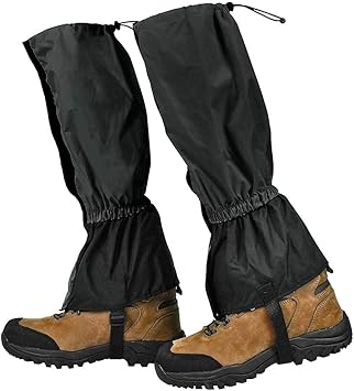 Amazon Qcstore 登山用 ゲイター 登山用品 レッグカバー 防水 通気 ロングゲイター 高耐久性 軽量 登山スパッツ トレッキング アウトドア バイク 男女兼用 収納袋付き 泥除け 砂よけ 雨雪悪天候対策 Qcstore 登山用ゲイター スパッツ
