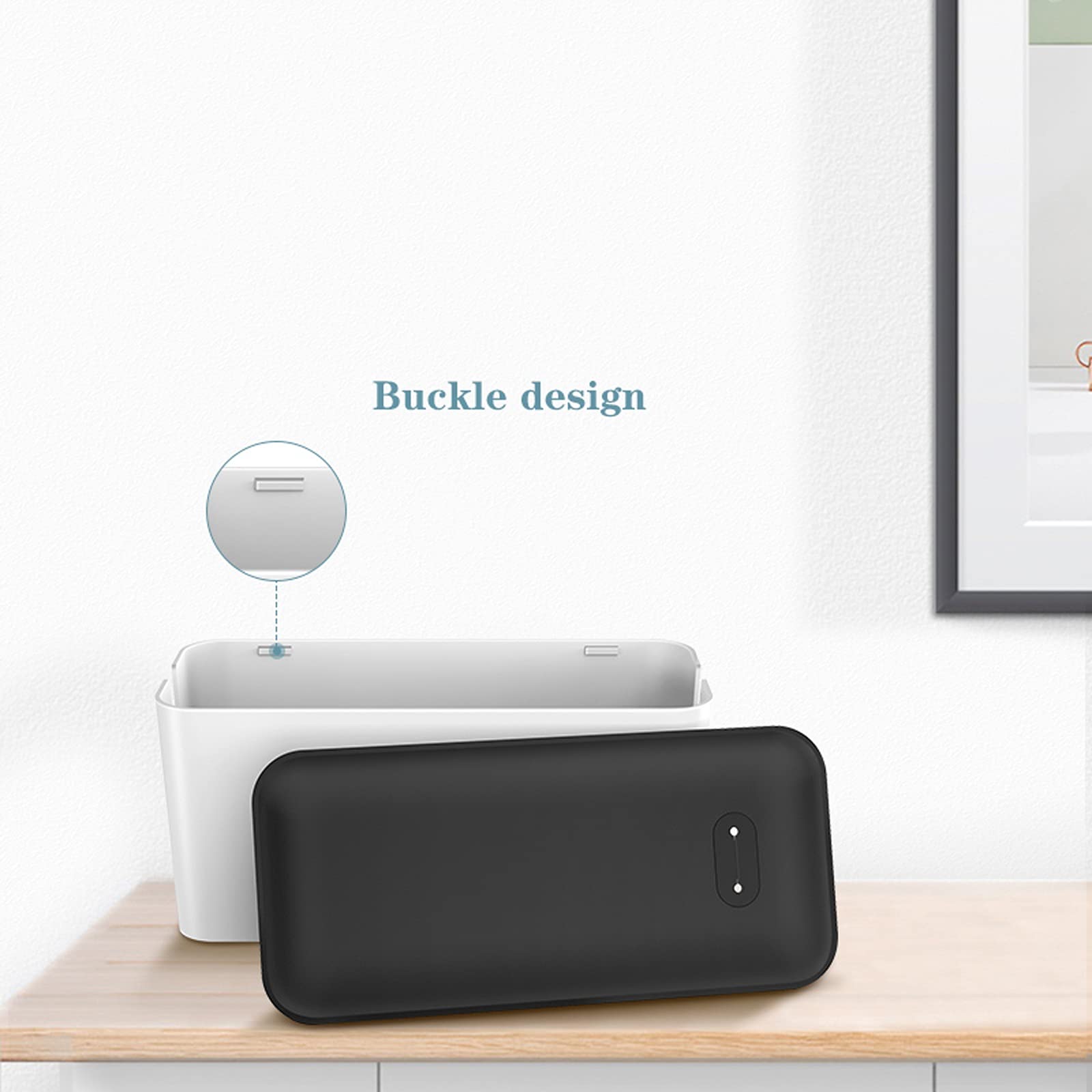 Kabelmanagement-Box Desktop-Draht-Steckdosenleiste Aufbewahrungsbox Große Kabelaufbewahrungsbox Kabelmanagement-Boxen Organizer mit rutschfesten Füßen, ABC-Material Kabelbox Kabelaufbewahrungsbox (S